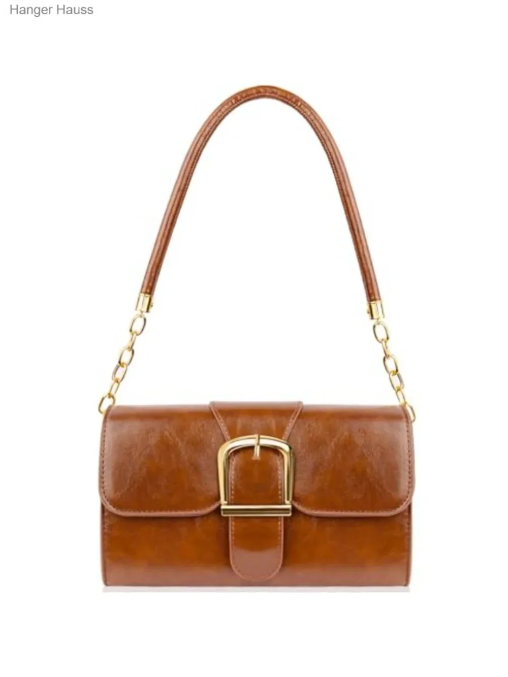 Faux Leather Women's Shoulder Handbag, Hobo Tote Purse, Fashionable Vegan Bag